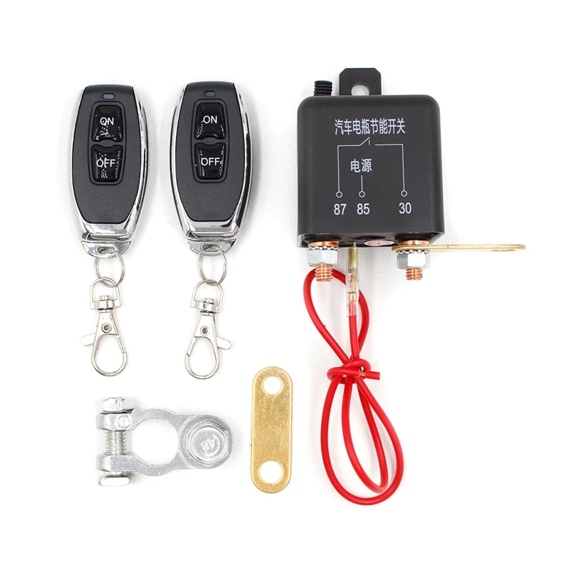 Universal Truck SUV Car Battery Switch 1.8W 12V with Wireless Remote Control Manual Controller Disconnect Latching Relay
Universal Truck SUV Car Battery Switch 1.8W 12V with Wireless Remote Control Manual Controller Disconnect Latching Relay