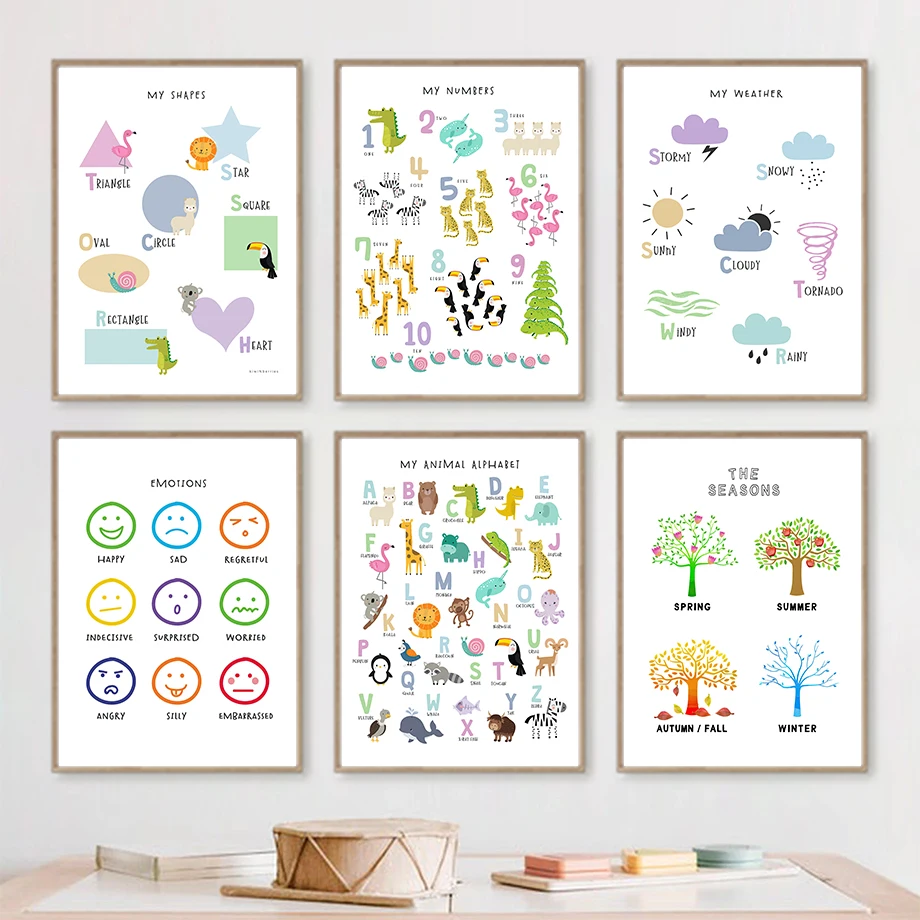 Education Number Alphabet Animal Map Shapes Wall Art Canvas Painting Nordic Posters And Prints Wall Pictures For Kids Room Decor
Education Number Alphabet Animal Map Shapes Wall Art Canvas Painting Nordic Posters And Prints Wall Pictures For Kids Room Decor