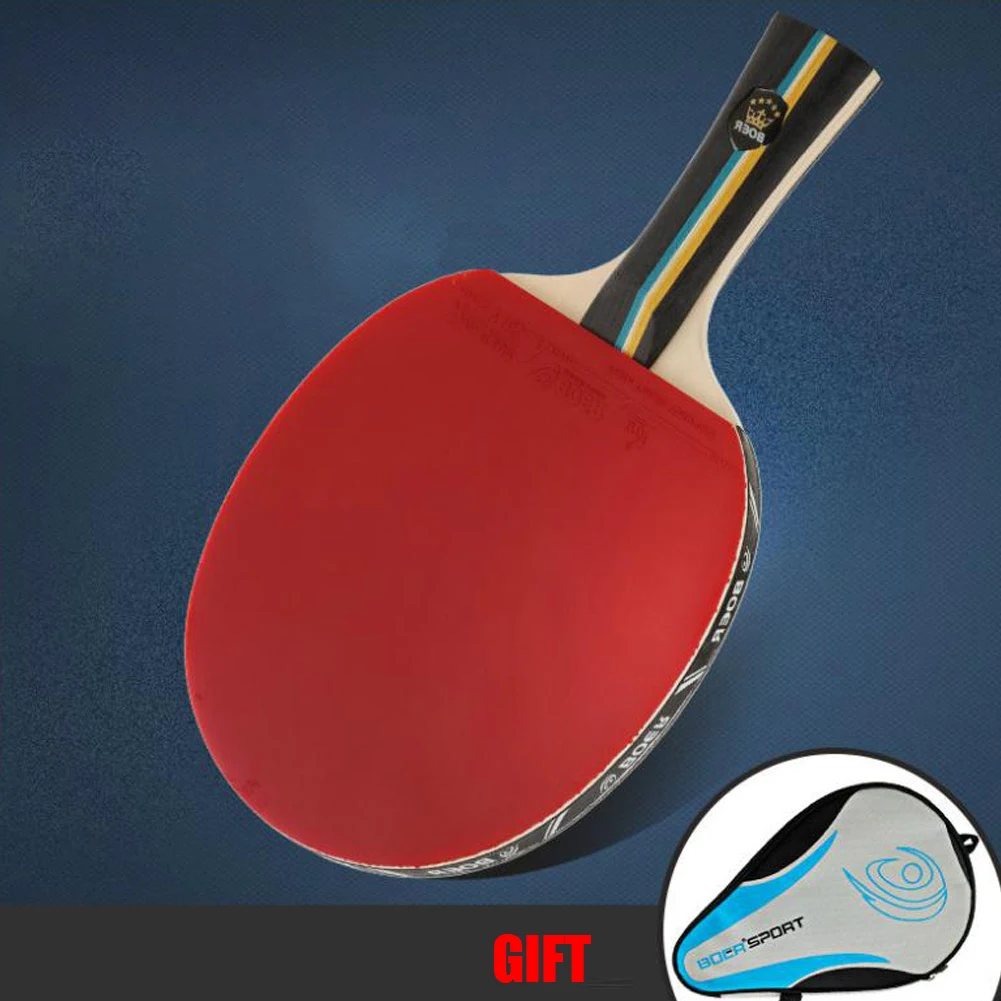 Strong Spin Table Tennis Racket 7 Ply Wood Ping Pong Bat Paddle Long Handle 2star Team Sport All-round Type Bat Non-slip
Strong Spin Table Tennis Racket 7 Ply Wood Ping Pong Bat Paddle Long Handle 2star Team Sport All-round Type Bat Non-slip