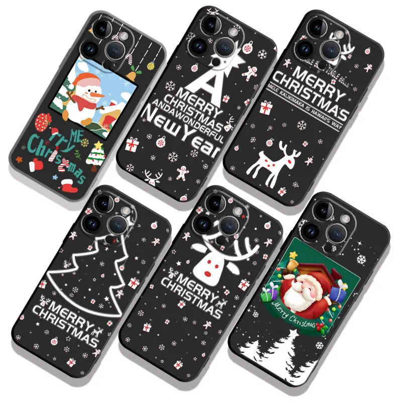 Xmas Christmas New Year Back Case Funda for iPhone 11 12 13 14 Pro Max 7 8 Plus XS XR 11pro 7p 6S 8plus i11 Silicone Phone
Xmas Christmas New Year Back Case Funda for iPhone 11 12 13 14 Pro Max 7 8 Plus XS XR 11pro 7p 6S 8plus i11 Silicone Phone
