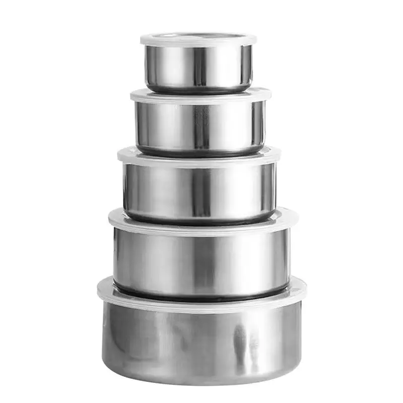 Mixing Bowl Set Stainless Steel Non Slip Nesting Whisking Bowl Set Food Container For Dough Salad Cooking Baking Kitchen Utensil
Mixing Bowl Set Stainless Steel Non Slip Nesting Whisking Bowl Set Food Container For Dough Salad Cooking Baking Kitchen Utensil