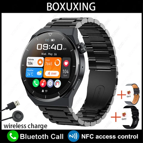 Новинка, умные часы для мужчин GT3 Pro, AMOLED, экран 390*390 HD, пульсометр, Bluetooth Вызов, IP68, водонепроницаемые Смарт-часы для Huawei Xiaomi