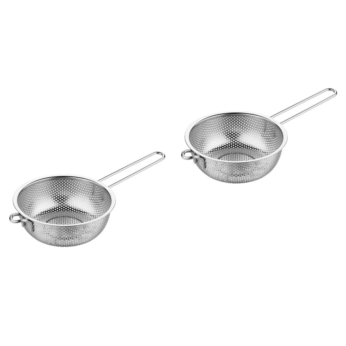 2pcs Stainless Steel Long-handle Colander Draining Basket Vegetable Fruit Washing Basket
2pcs Stainless Steel Long-handle Colander Draining Basket Vegetable Fruit Washing Basket