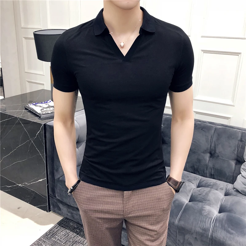 Men's Solid Color Polo Shirt, Business Slim Fit Short Sleeve Shirt, Elastic Fashion Polo T-shirt, New Summer 2023
Men's Solid Color Polo Shirt, Business Slim Fit Short Sleeve Shirt, Elastic Fashion Polo T-shirt, New Summer 2023