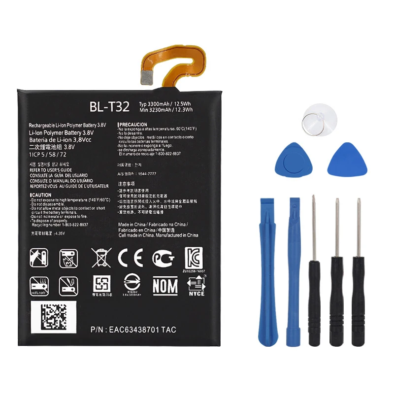 High Quality Original BL-T32 Internal Battery For LG G6 G600L G600S G600K G600V H870 H871 H872 H873 LS993 US997 VS988 3300mAh
High Quality Original BL-T32 Internal Battery For LG G6 G600L G600S G600K G600V H870 H871 H872 H873 LS993 US997 VS988 3300mAh