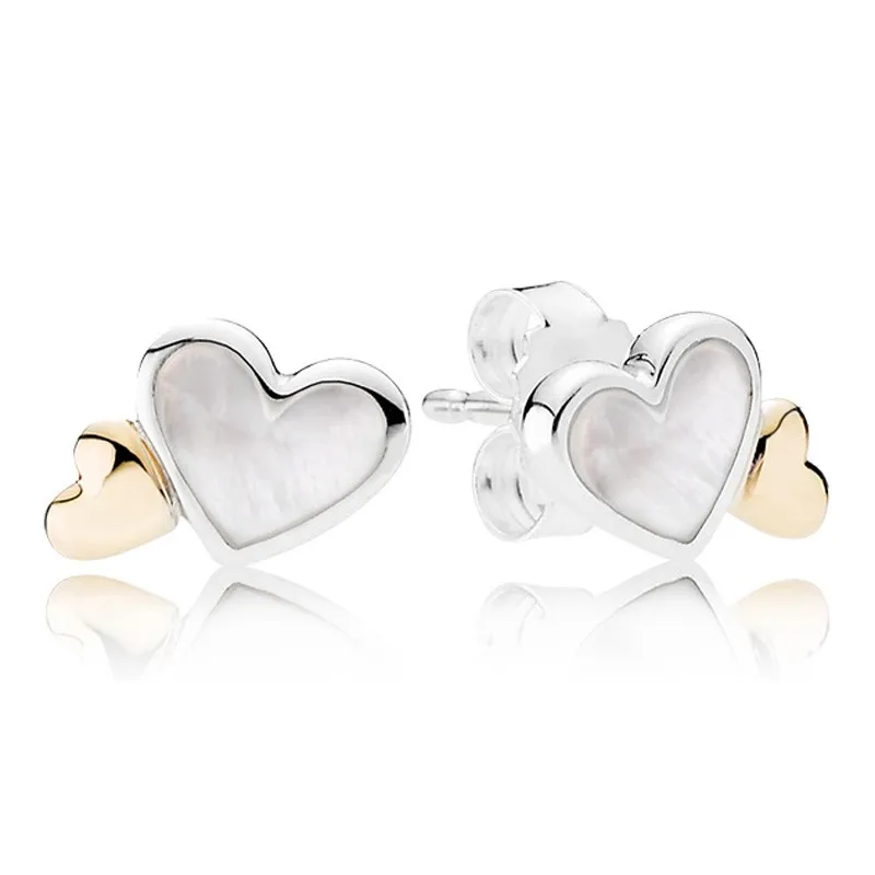 Authentic 925 Sterling Silver Sparkling Luminous Hearts With Mother-Of-Pearl Stud Earring For Women Wedding Gift Fashion Jewelry
Authentic 925 Sterling Silver Sparkling Luminous Hearts With Mother-Of-Pearl Stud Earring For Women Wedding Gift Fashion Jewelry