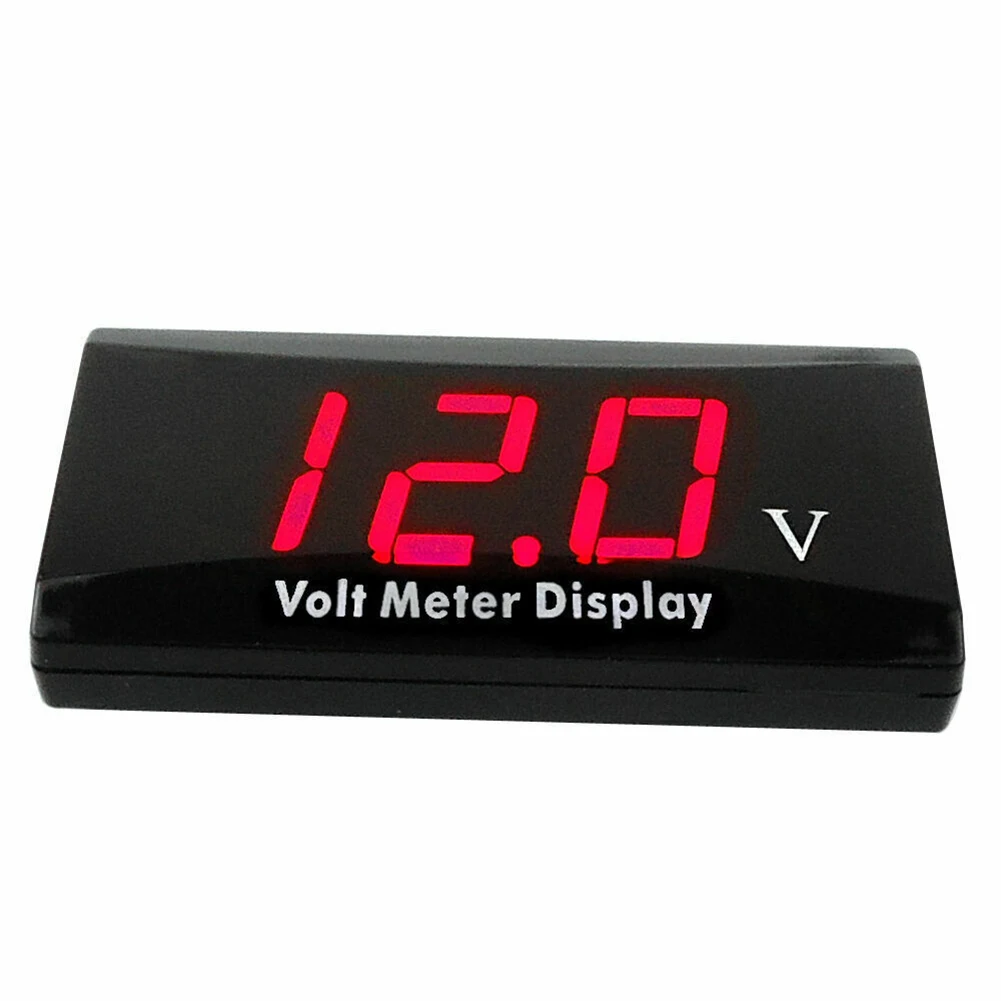1x Digital Voltmeter DC 12V LED Digital Monitor Volt Meter Display Battery Gauge Voltage Caravan/Car 6cm*3cm*0.8cm ABS
1x Digital Voltmeter DC 12V LED Digital Monitor Volt Meter Display Battery Gauge Voltage Caravan/Car 6cm*3cm*0.8cm ABS