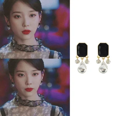 Square hanging DEL LUNA Hotel IU Korean dramas TV New Eardrop ресницы piercing For Women Earrings pendientes brincos ornament 
Square hanging DEL LUNA Hotel IU Korean dramas TV New Eardrop ресницы piercing For Women Earrings pendientes brincos ornament