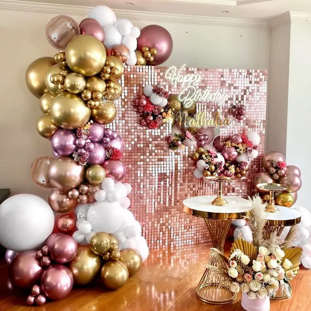 101 PCS Girl Birthday Party Decoration Balloon Arch Kit Rose Gold Garland Kit Metallic Pink White Balloons Latex Balloons DIY Sp
101 PCS Girl Birthday Party Decoration Balloon Arch Kit Rose Gold Garland Kit Metallic Pink White Balloons Latex Balloons DIY Sp