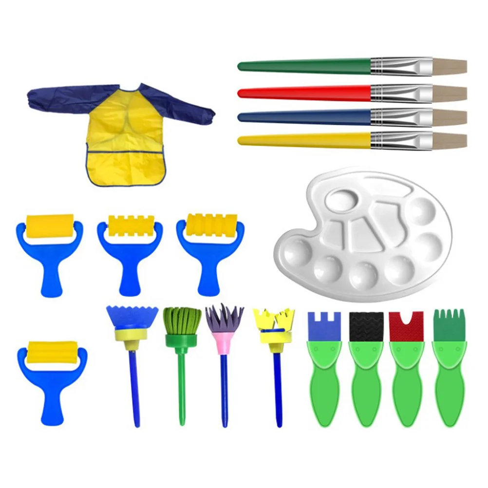 18PCS Painting Brushes Set Painting Rollers Drawing Brushes for Youngers Toddlers Kids
18PCS Painting Brushes Set Painting Rollers Drawing Brushes for Youngers Toddlers Kids