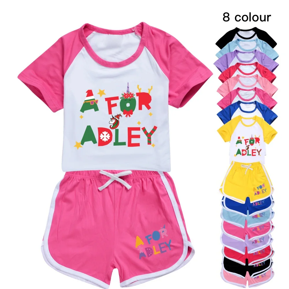 New A FOR ADLEY Clothes Toddler Boys Summer Pajamas Children Short Sleeve T-Shirt + Shorts Two Piece Sets Girls Casual Sportsuit
New A FOR ADLEY Clothes Toddler Boys Summer Pajamas Children Short Sleeve T-Shirt + Shorts Two Piece Sets Girls Casual Sportsuit