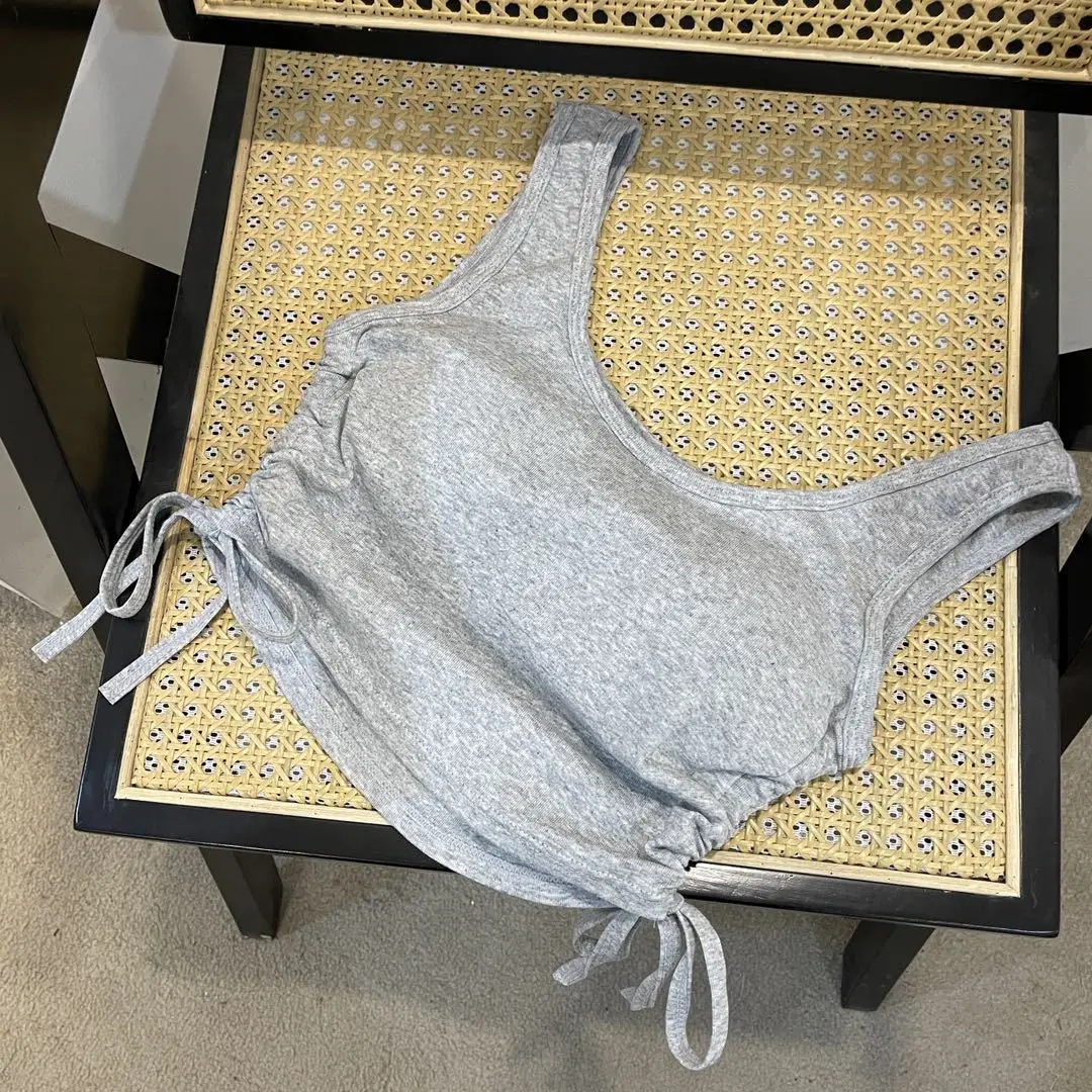 Spice Girl Sling Vest Outside Wear Fashion Drawstring FIt Body Short Wrapped Chest
Spice Girl Sling Vest Outside Wear Fashion Drawstring FIt Body Short Wrapped Chest