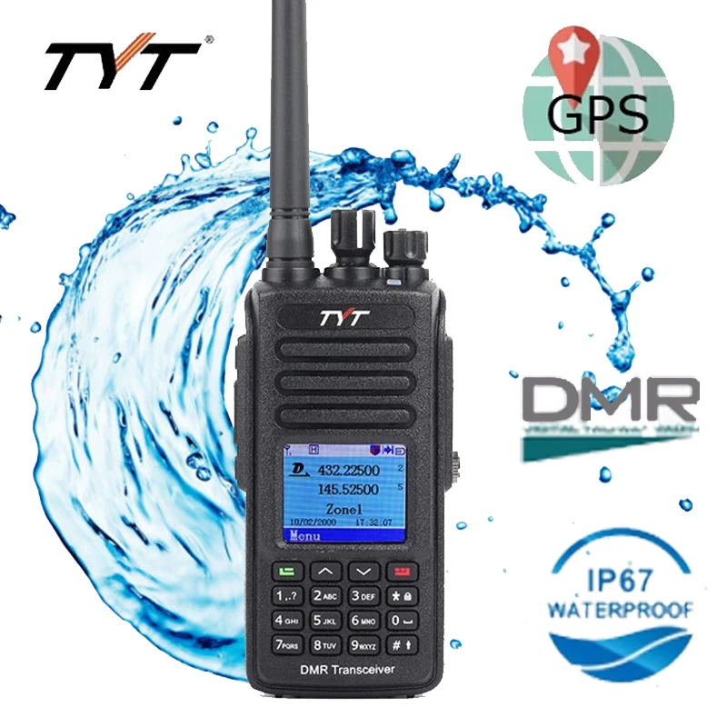 DMR Digital Walkie Talkie TYT MD-UV390 IP67 Waterproof Dual Band UV transceiver GPS Optional Upgrde of MD-390 USB cable
DMR Digital Walkie Talkie TYT MD-UV390 IP67 Waterproof Dual Band UV transceiver GPS Optional Upgrde of MD-390 USB cable