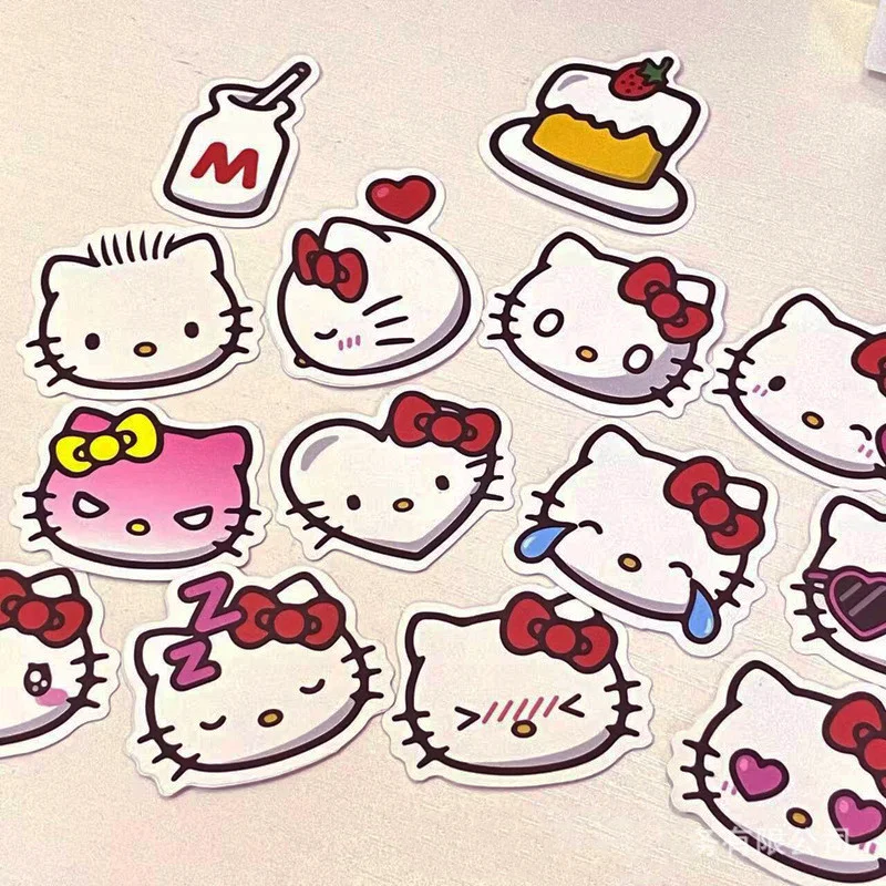 40PCS Kawaii Sanrio Sticker PVC Waterproof DIY Material Cartoon Pink Kitty Cat Kuromi Graffiti Luggage Helmet Computer Sticker
40PCS Kawaii Sanrio Sticker PVC Waterproof DIY Material Cartoon Pink Kitty Cat Kuromi Graffiti Luggage Helmet Computer Sticker