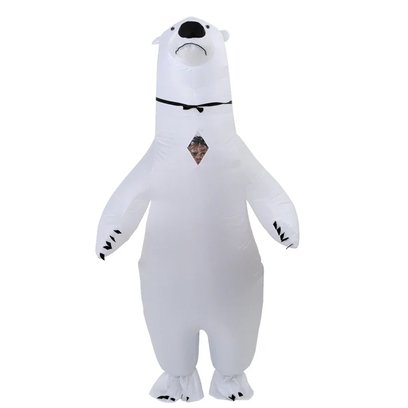 Adult kid White Polar Bear Shape Frog Inflatable Costume Full Body Blow Up Costumes Fancy Dress for Halloween Cosplay Party
Adult kid White Polar Bear Shape Frog Inflatable Costume Full Body Blow Up Costumes Fancy Dress for Halloween Cosplay Party