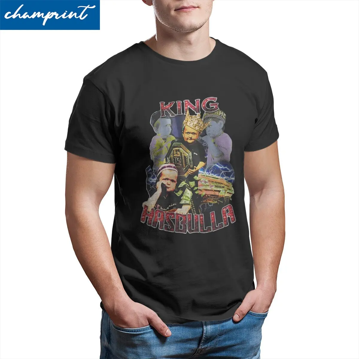 Men T-Shirt Hasbulla Goat Gangster Vintage 100% Cotton Tee Shirt Short Sleeve Russia Blogger T Shirt O Neck Tops Party
Men T-Shirt Hasbulla Goat Gangster Vintage 100% Cotton Tee Shirt Short Sleeve Russia Blogger T Shirt O Neck Tops Party