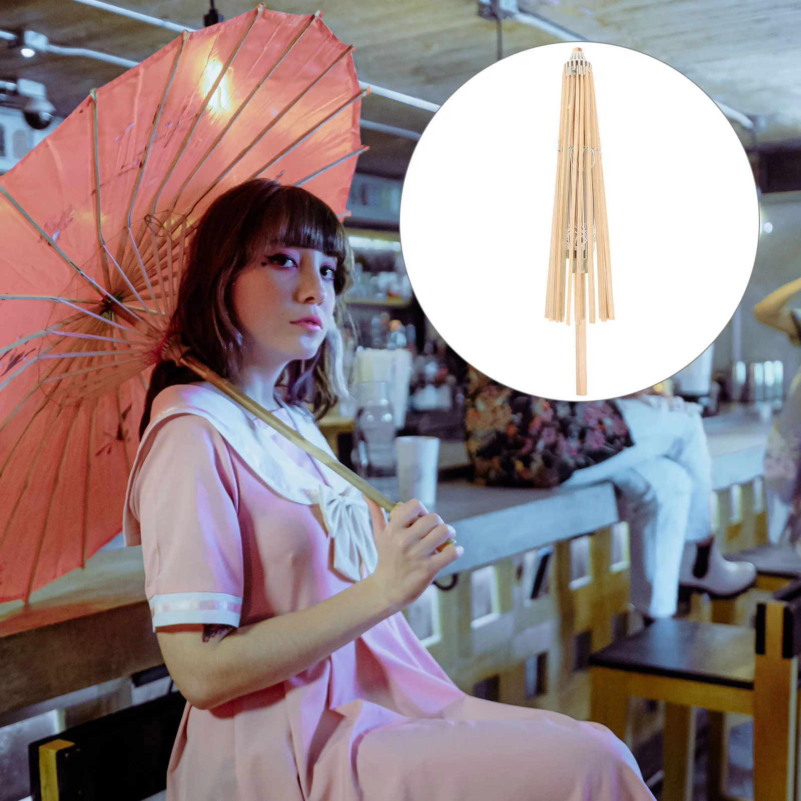 Umbrella Paper Wooden Frame Diy Parasol Holder Support Umbrellas Props Oil Decorative Decor Oiled Craft Prop Chinese Japanese
Umbrella Paper Wooden Frame Diy Parasol Holder Support Umbrellas Props Oil Decorative Decor Oiled Craft Prop Chinese Japanese
