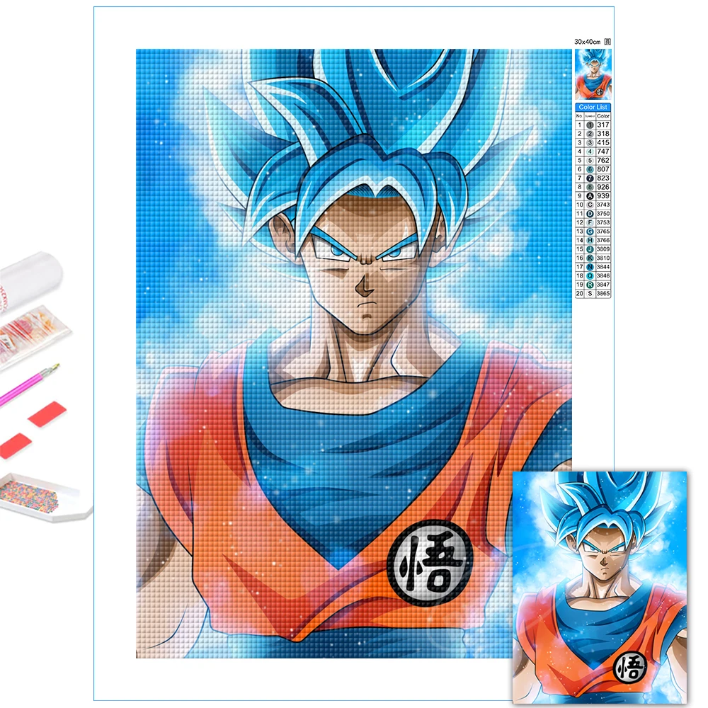 Super Saiyan Blue 5D Diy Diamond Painting Dragon Ball Son Goku Full Drill Embroidery Kits Anime Pictures Cross Stitch Home Decor
Super Saiyan Blue 5D Diy Diamond Painting Dragon Ball Son Goku Full Drill Embroidery Kits Anime Pictures Cross Stitch Home Decor