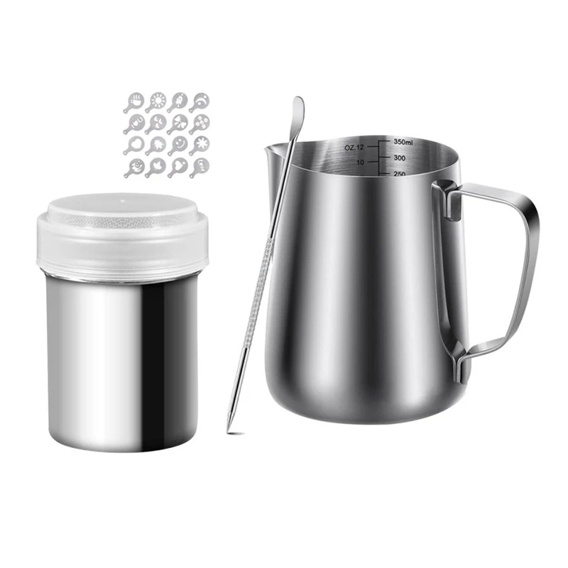 Milk Effervescent Pot With Internal Measurement,Steam Pot For Coffee Cappuccino Latte Art Perfect For Espresso Machines
Milk Effervescent Pot With Internal Measurement,Steam Pot For Coffee Cappuccino Latte Art Perfect For Espresso Machines