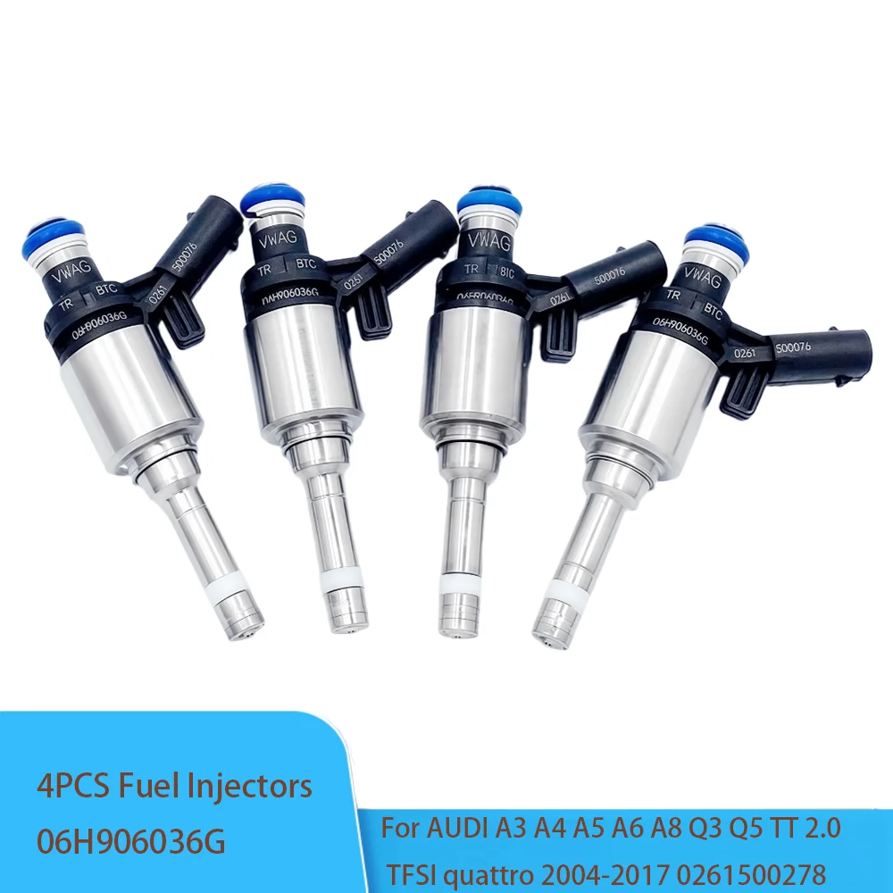 4 шт. топливная форсунка 06H906036H 06H906036G для AUDI A3 A4 A5 A6 A8 Q3 Q5 TT 2.0 TFSI quattro 2004-2017 0261500278
4 шт. топливная форсунка 06H906036H 06H906036G для AUDI A3 A4 A5 A6 A8 Q3 Q5 TT 2.0 TFSI quattro 2004-2017 0261500278