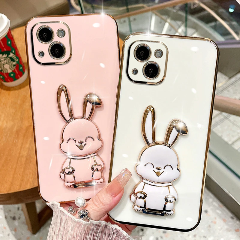 Plating Rabbit Cartoon Stretch Stand Holder Phone Case For Samsung Galaxy A53 A 53 23 73 A23 A73 A33 A13 4G 5G M23 Soft Cover
Plating Rabbit Cartoon Stretch Stand Holder Phone Case For Samsung Galaxy A53 A 53 23 73 A23 A73 A33 A13 4G 5G M23 Soft Cover
