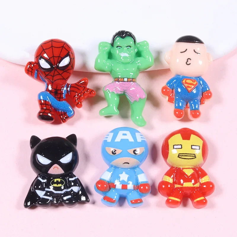 Пластырь из смолы с героями мультфильмов Marvel Человек-паук Халк ювелирные изделия