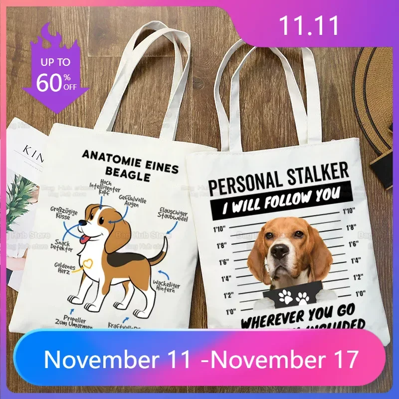 Beagle Cartoon Ulzzang Shopper Bag Print Canvas Bagel Dog Cute Tote Bag Handbags Women Bag Harajuku Shoulder Bags
Beagle Cartoon Ulzzang Shopper Bag Print Canvas Bagel Dog Cute Tote Bag Handbags Women Bag Harajuku Shoulder Bags