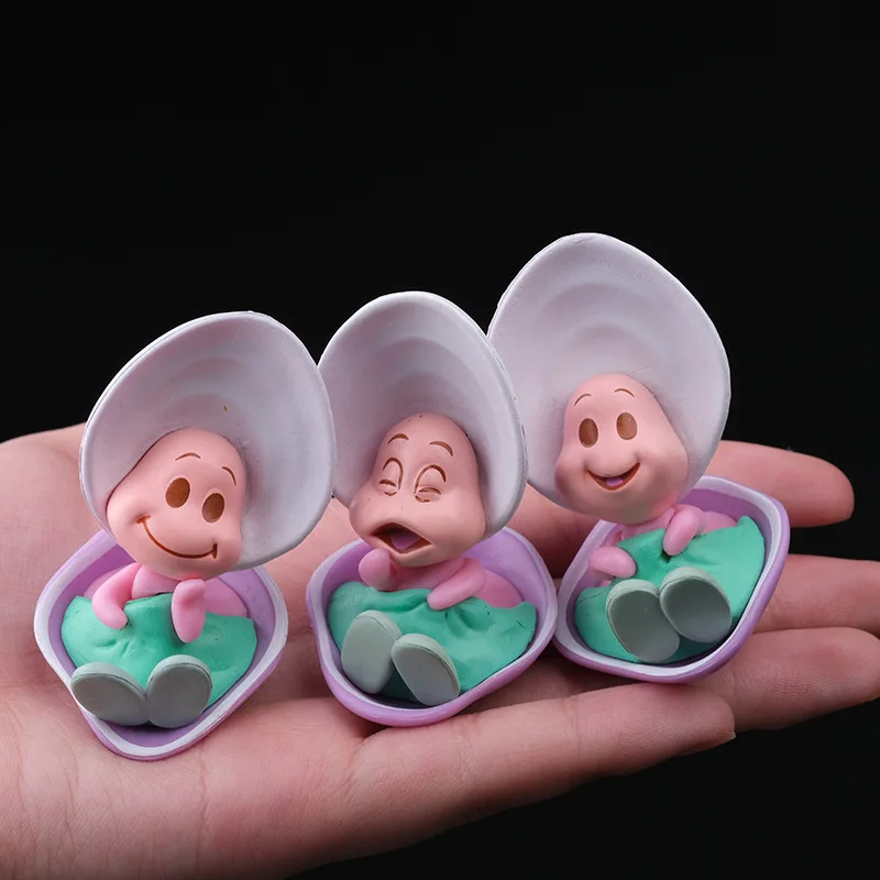 3Pcs Anime Baby Oyster Figure Mini Kawaii Shell Alice In Wonderland Derivatives Desktop decorations Children Gifts 5-6cm
3Pcs Anime Baby Oyster Figure Mini Kawaii Shell Alice In Wonderland Derivatives Desktop decorations Children Gifts 5-6cm
