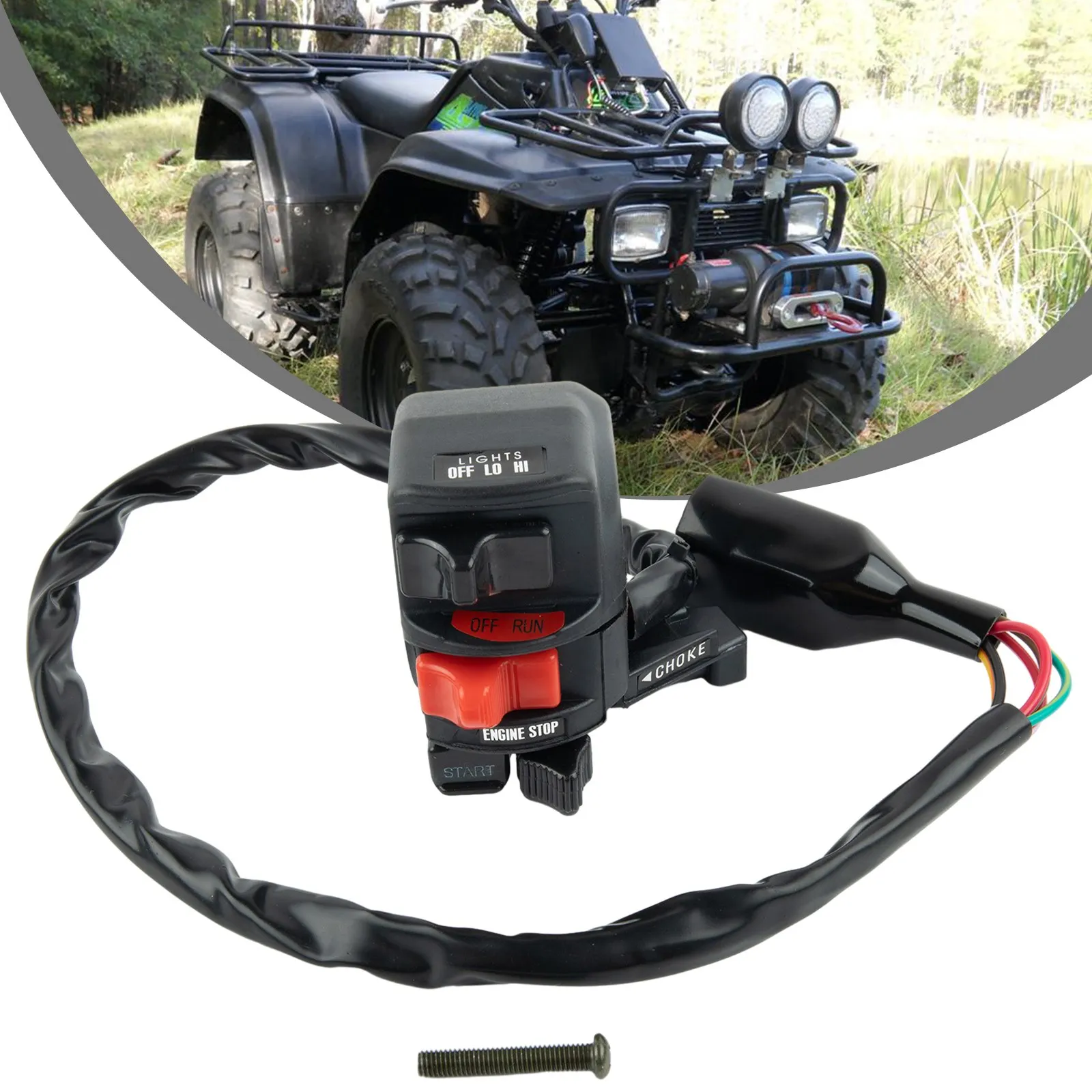 Switches Handlebar Switch Motorcycle Accessories Handlebar Kill Switch Start Headlight 220/250 KLF220A KLF250A
Switches Handlebar Switch Motorcycle Accessories Handlebar Kill Switch Start Headlight 220/250 KLF220A KLF250A