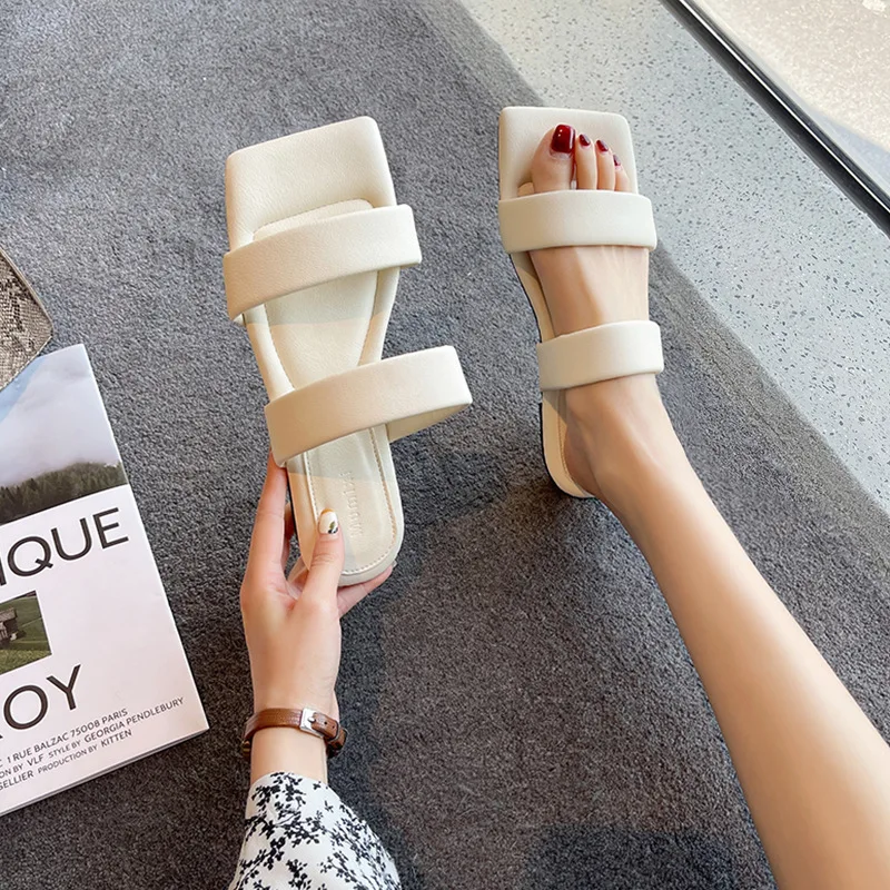 New Fashion Slippers Flats Female Square Toe Slides Outside Beach Women Shoes 39 40
New Fashion Slippers Flats Female Square Toe Slides Outside Beach Women Shoes 39 40