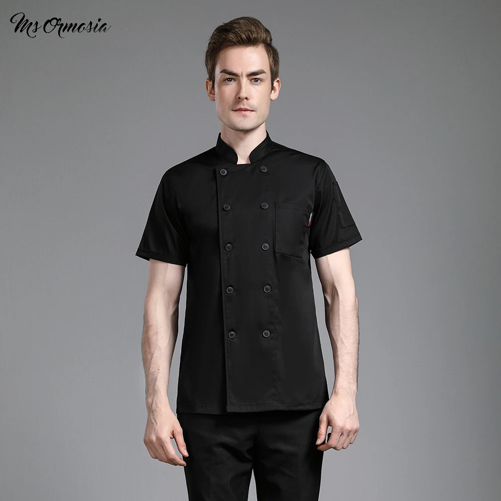 Hotel Restaurant Canteen Workwear Solid Color Catering Chef Overalls Short-sleeved Summer Kitchen Clothing Women's Custom Shirt
Hotel Restaurant Canteen Workwear Solid Color Catering Chef Overalls Short-sleeved Summer Kitchen Clothing Women's Custom Shirt