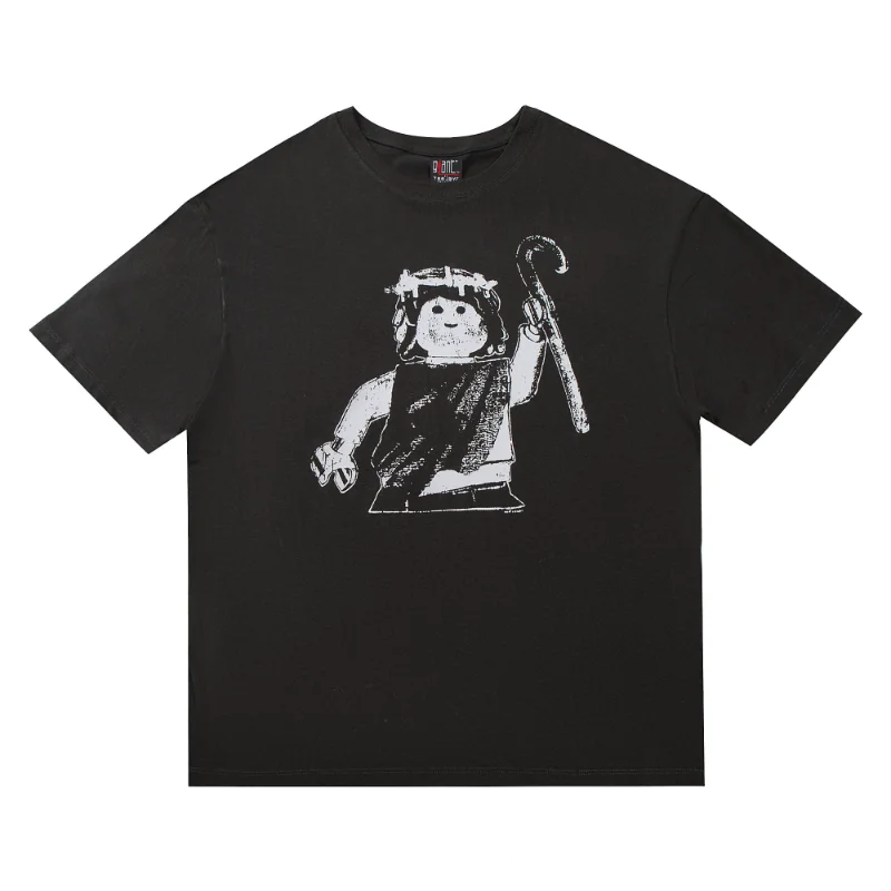 Saint Michael vintage puppetry figurine print round neck short sleeved high street casual men's and women's T-shirt
Saint Michael vintage puppetry figurine print round neck short sleeved high street casual men's and women's T-shirt