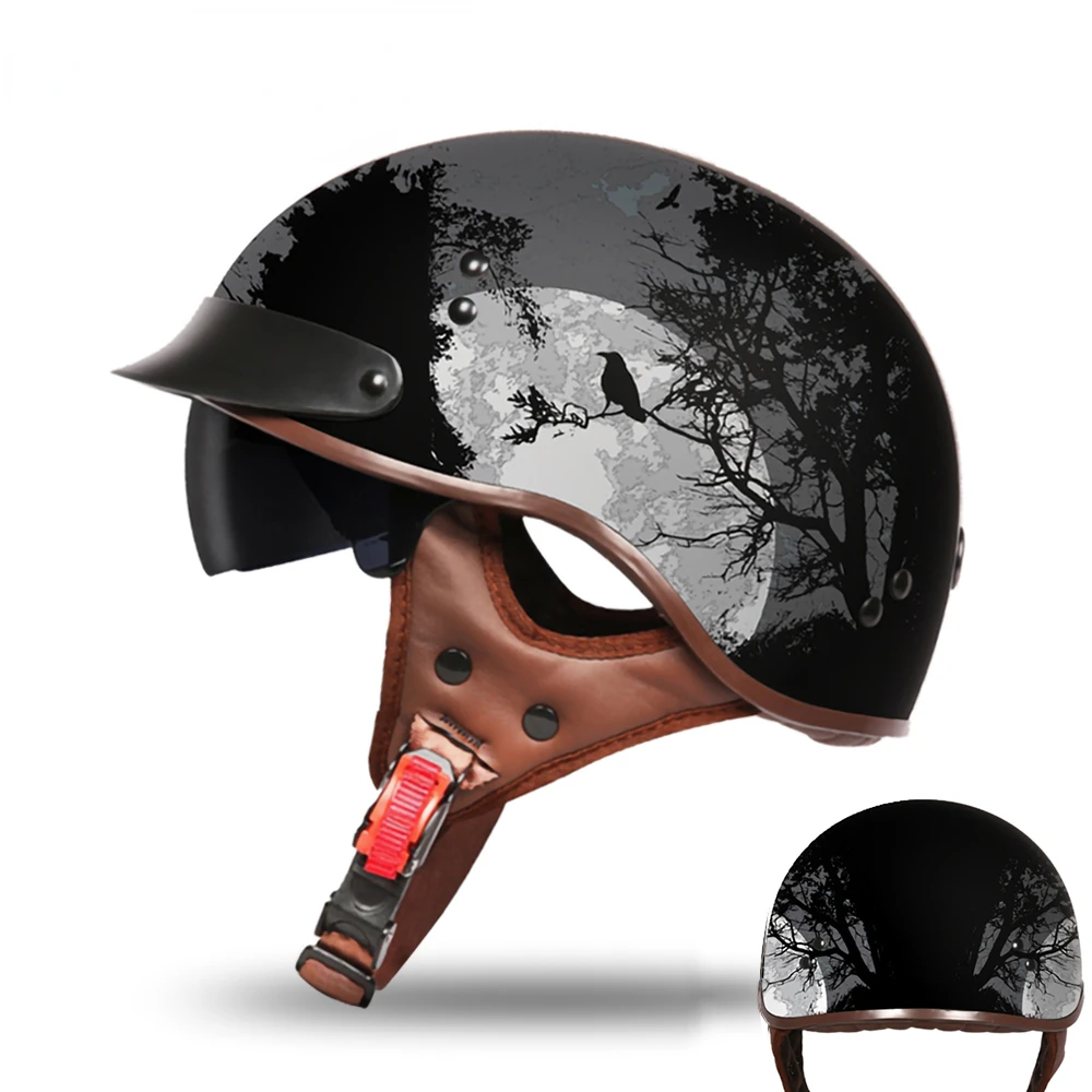 Retro Motorcycle Helmet Vintage Moto Helmet Summer Open Face Scooter Biker Motorbike Racing Riding Helmet Casco Moto
Retro Motorcycle Helmet Vintage Moto Helmet Summer Open Face Scooter Biker Motorbike Racing Riding Helmet Casco Moto