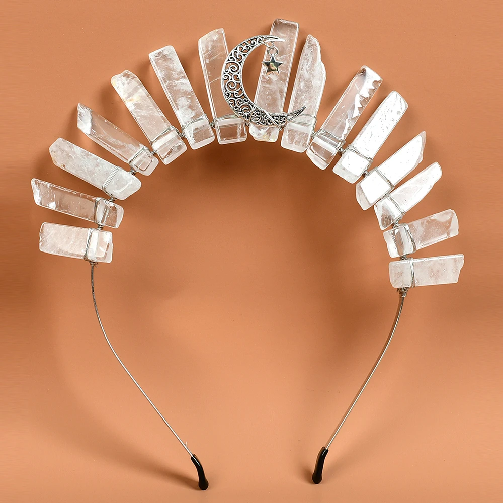 Bridal Hair Accessories Headpiece Fluorit Crystal Hair Battette Quartz Point Pendants Headwear Mermaid Wedding Piece Crown Tiara
Bridal Hair Accessories Headpiece Fluorit Crystal Hair Battette Quartz Point Pendants Headwear Mermaid Wedding Piece Crown Tiara