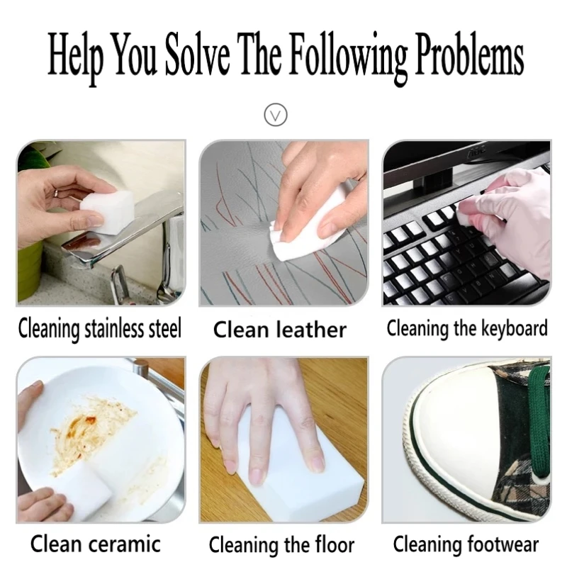 100 Pieces / 50 Pieces Melamine Sponge Magic Sponge Melamine Cleaner for Kitchen Office Bathroom Cleaning Nano Sponges 2019
100 Pieces / 50 Pieces Melamine Sponge Magic Sponge Melamine Cleaner for Kitchen Office Bathroom Cleaning Nano Sponges 2019