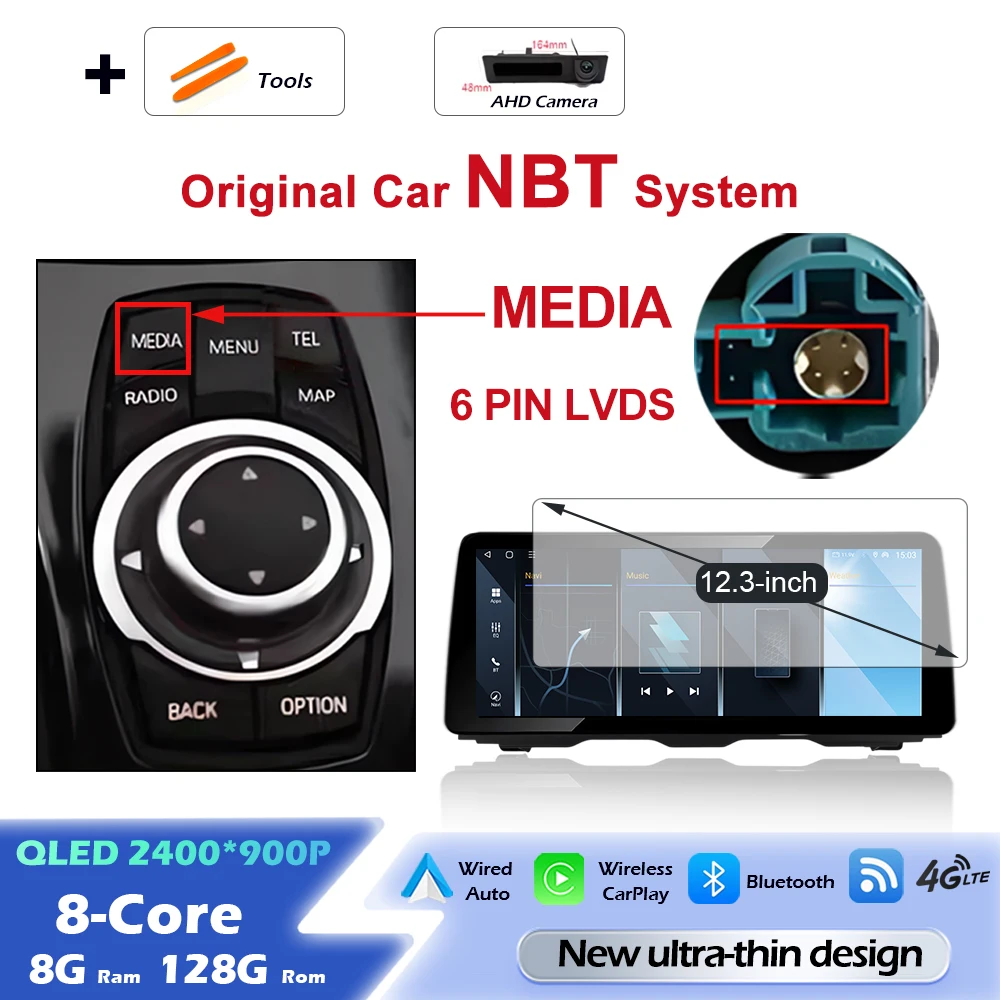 Для BMW 5 серии F10 F11 2011-2017 CIC NBT Система Беспроводная Carplay Android 15 Автомобильный радиоприемник Мультимедийный плеер GPS WiFi DSP Стерео
Для BMW 5 серии F10 F11 2011-2017 CIC NBT Система Беспроводная Carplay Android 15 Автомобильный радиоприемник Мультимедийный плеер GPS WiFi DSP Стерео