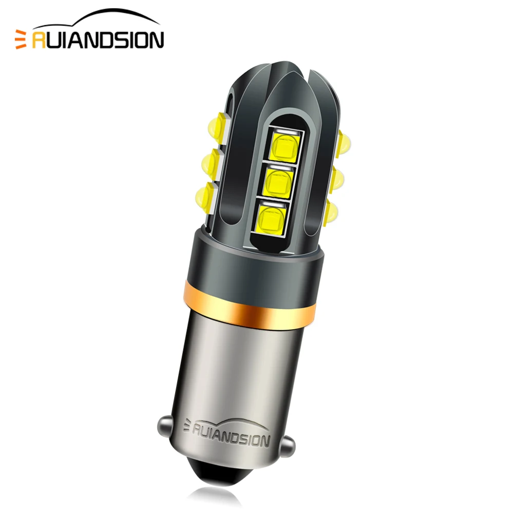 RUIANDSION BA9S 2525 12SMD Super Bright 3W Car Led Light 12V Light Bulbs 24V Car License Plate Light 1000Lm White
RUIANDSION BA9S 2525 12SMD Super Bright 3W Car Led Light 12V Light Bulbs 24V Car License Plate Light 1000Lm White