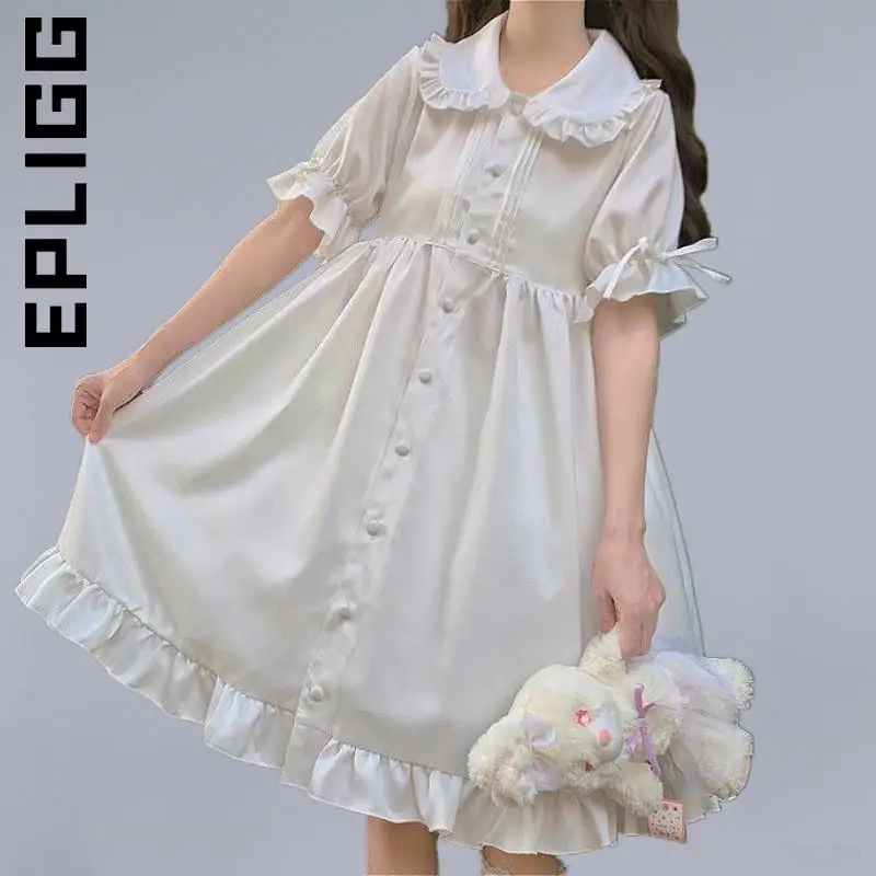 Epligg Dress New Women Sweetie Loose All-match Students Solid Trendy Knee-length Elastic Soft Vestidos Female Dresses Woman
Epligg Dress New Women Sweetie Loose All-match Students Solid Trendy Knee-length Elastic Soft Vestidos Female Dresses Woman