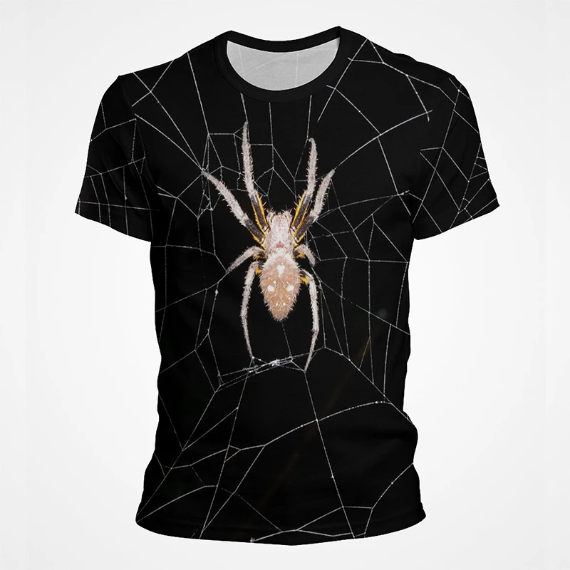 Футболка с 3D-принтом паутины и паутины, винтажная Повседневная Уличная одежда для мужчин и женщин, смешная футболка оверсайз с коротким рукавом для мальчиков и девочек 
Футболка с 3D-принтом паутины и паутины, винтажная Повседневная Уличная одежда для мужчин и женщин, смешная футболка оверсайз с коротким рукавом для мальчиков и девочек