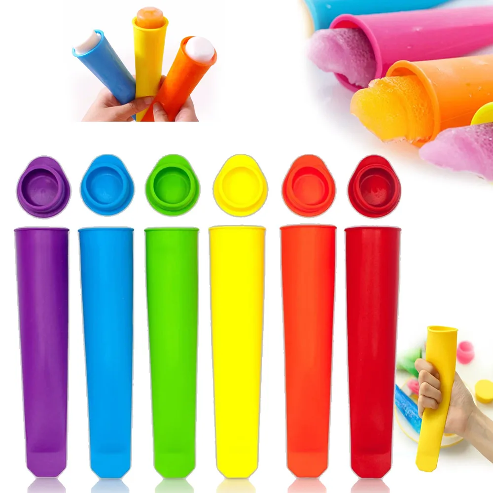 6pcs/Set Summer Popsicle Maker Lolly Mould Kitchen Diy Random Color Food-Grade Silicone Frozen Diy Ice Cream Mold Kitchen Tool
6pcs/Set Summer Popsicle Maker Lolly Mould Kitchen Diy Random Color Food-Grade Silicone Frozen Diy Ice Cream Mold Kitchen Tool