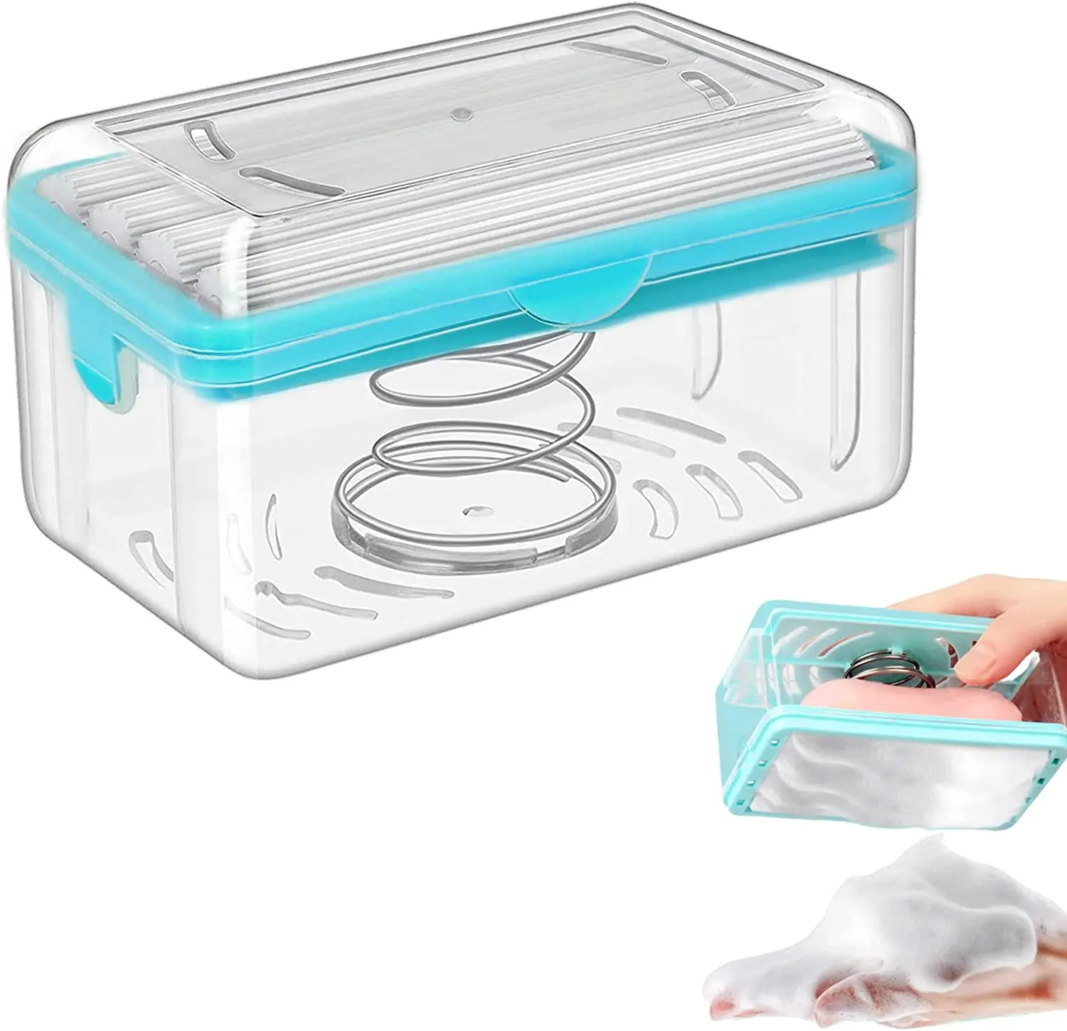 Soap Dish with Drain Soap Dish Soap Cleaning Storage Foaming Box for Home Bathroom Kitchen Keep Soap Dry& Easy to Clean 
Soap Dish with Drain Soap Dish Soap Cleaning Storage Foaming Box for Home Bathroom Kitchen Keep Soap Dry& Easy to Clean
