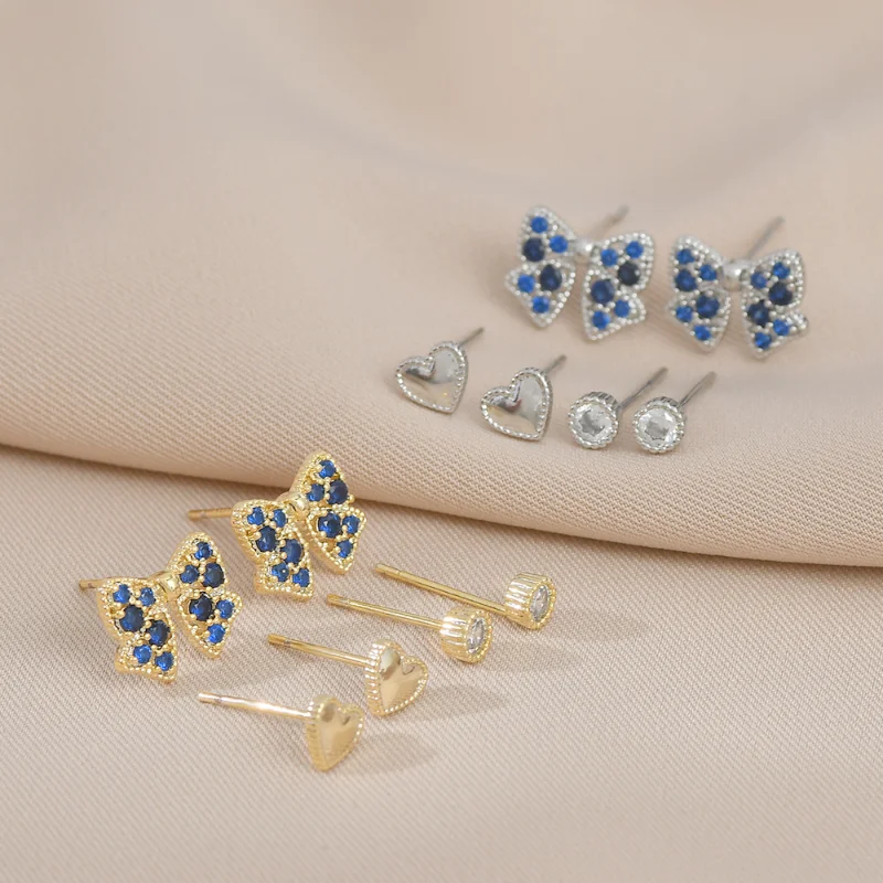 Fashion Butterfly Blue Stud Earrings Gold Color Zirconia Earring for Women Elegant Party Wedding Anniversary Jewelry
Fashion Butterfly Blue Stud Earrings Gold Color Zirconia Earring for Women Elegant Party Wedding Anniversary Jewelry