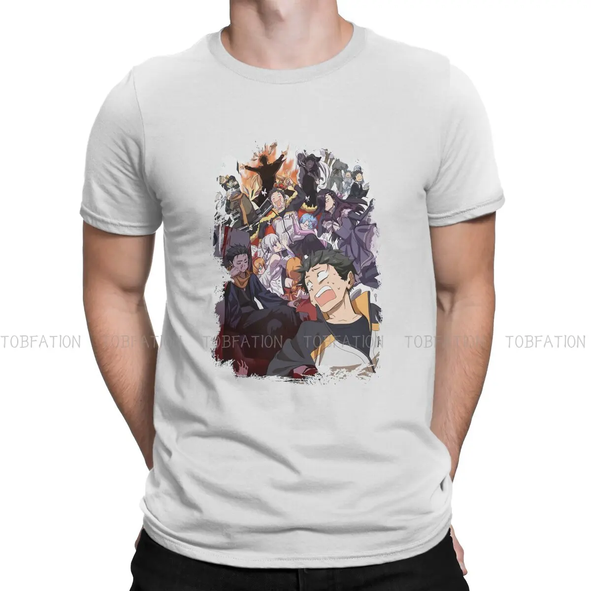 Мужская хлопковая футболка с принтом «Все роли»
Мужская хлопковая футболка с принтом «Все роли»