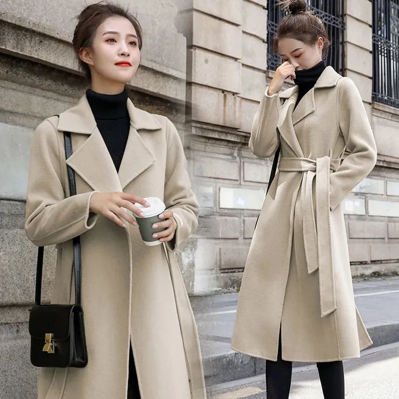Woolen jackets Womens 2022 Winter Clothing Loose Fashion Versatile Casual Wool Coats Female Long Over-the-Knee Warm Trench Coats
Woolen jackets Womens 2022 Winter Clothing Loose Fashion Versatile Casual Wool Coats Female Long Over-the-Knee Warm Trench Coats