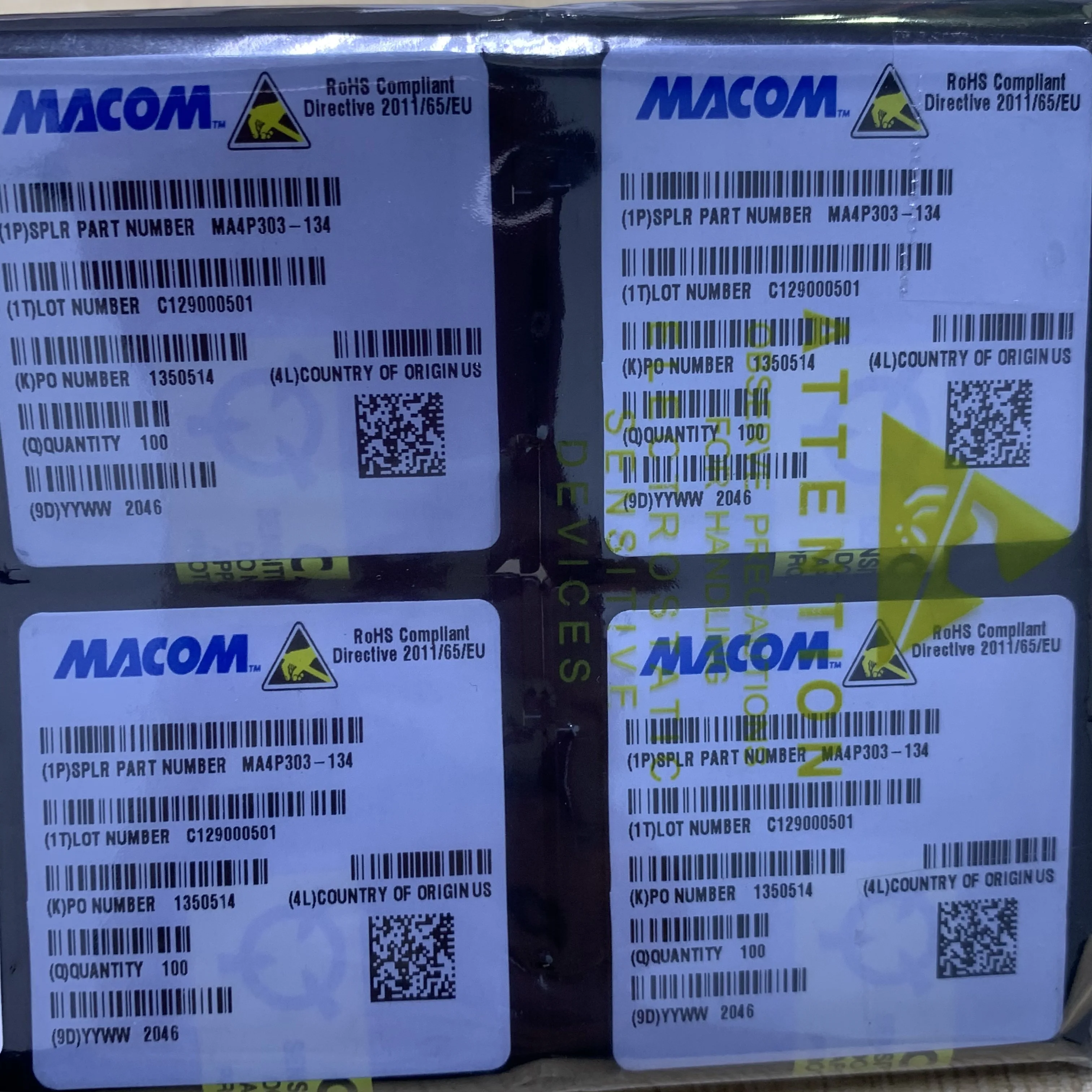 MA4P303-134 Packaged ODS-134 PIN diode chip, new original stock
MA4P303-134 Packaged ODS-134 PIN diode chip, new original stock