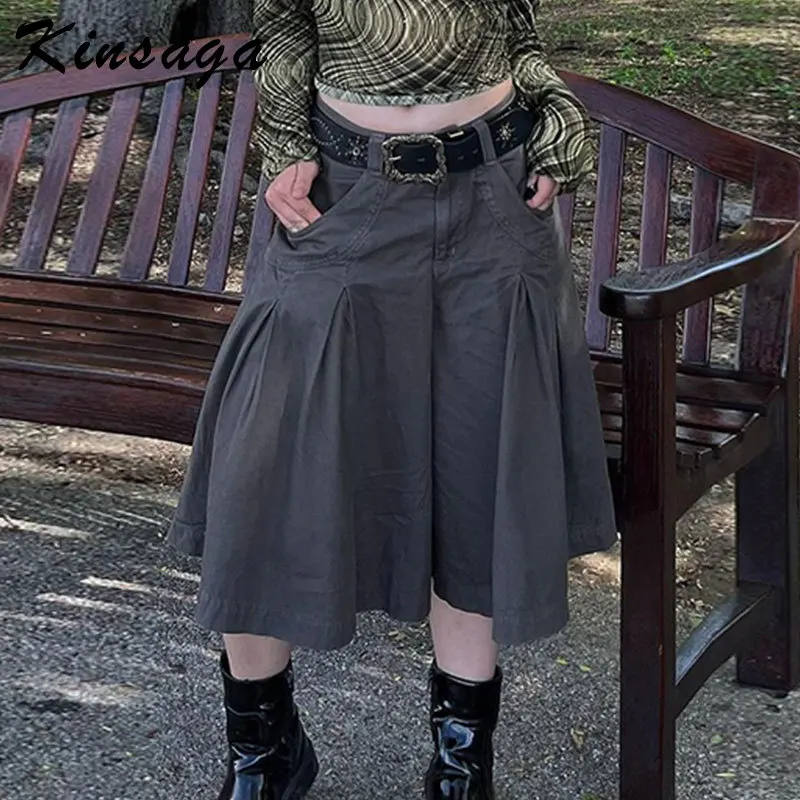 Vintage Y2k Ruched Patchwork Low Waist Wide Leg Cargo Shorts Women Street Grunge Fairycore Pockets Bermudas Baggy Pleated Shorts
Vintage Y2k Ruched Patchwork Low Waist Wide Leg Cargo Shorts Women Street Grunge Fairycore Pockets Bermudas Baggy Pleated Shorts