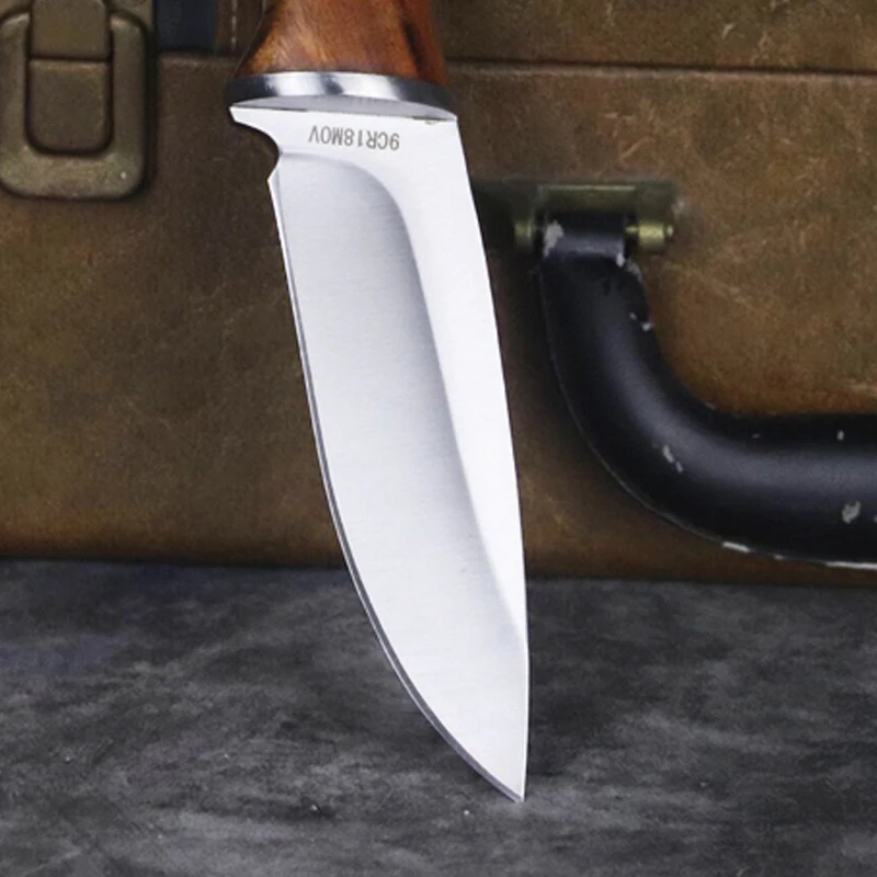 9CR18MOV steel mirror light tactical straight knife jungle camping self-defense straight knife pear wood handle hunting knife
9CR18MOV steel mirror light tactical straight knife jungle camping self-defense straight knife pear wood handle hunting knife