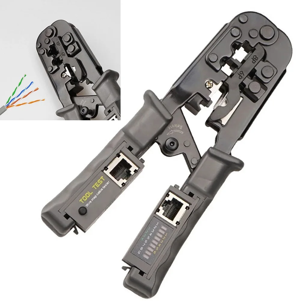 1pc Network Tool Test Crimping Pliers Tool 2 In 1 LAN Cable Crimper Pliers Wire Cutting 4P/6P/8P Squeeze Wiring Cable Pliers
1pc Network Tool Test Crimping Pliers Tool 2 In 1 LAN Cable Crimper Pliers Wire Cutting 4P/6P/8P Squeeze Wiring Cable Pliers