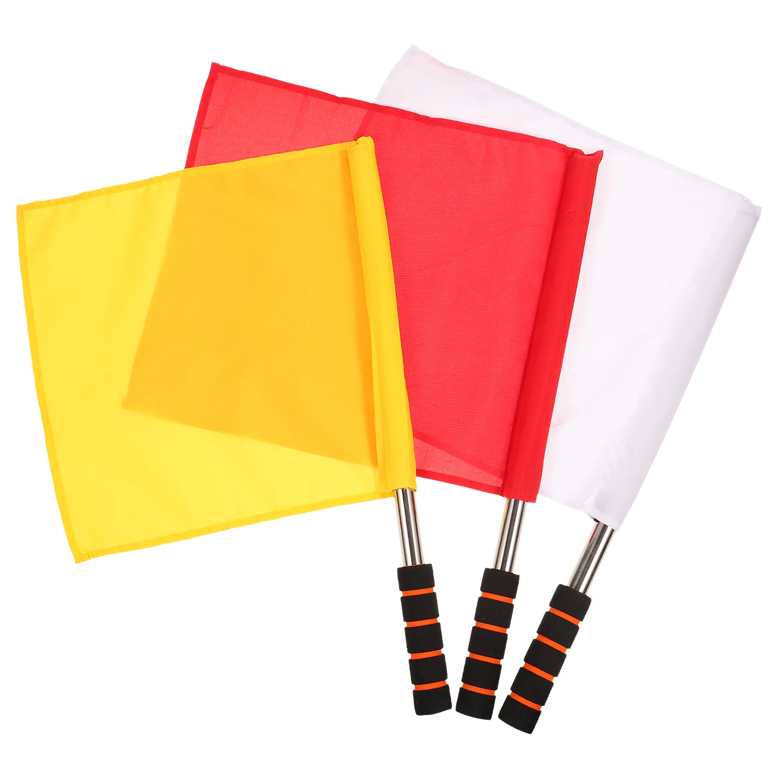 Healeved Red Flags 3Pcs Referee Flags Stainless Steel Rod Sponge Handle Linesman Flags Flag Signal Flag Hand Flag
Healeved Red Flags 3Pcs Referee Flags Stainless Steel Rod Sponge Handle Linesman Flags Flag Signal Flag Hand Flag