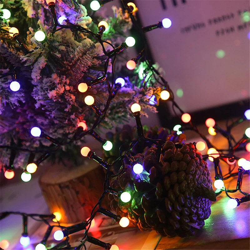 500 LED Round Ball Christmas String Lights Firecrackers Fairy Lights Garland for Bedroom Xmas Wedding Party Garden Decoration
500 LED Round Ball Christmas String Lights Firecrackers Fairy Lights Garland for Bedroom Xmas Wedding Party Garden Decoration